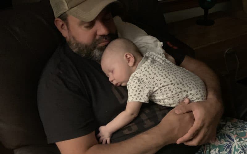 Daddy and Luca Soothe